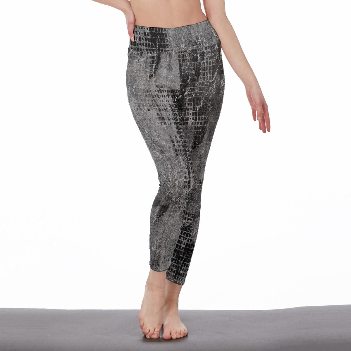 All-Over Print Women's High Waist Leggings | Side Stitch Closure