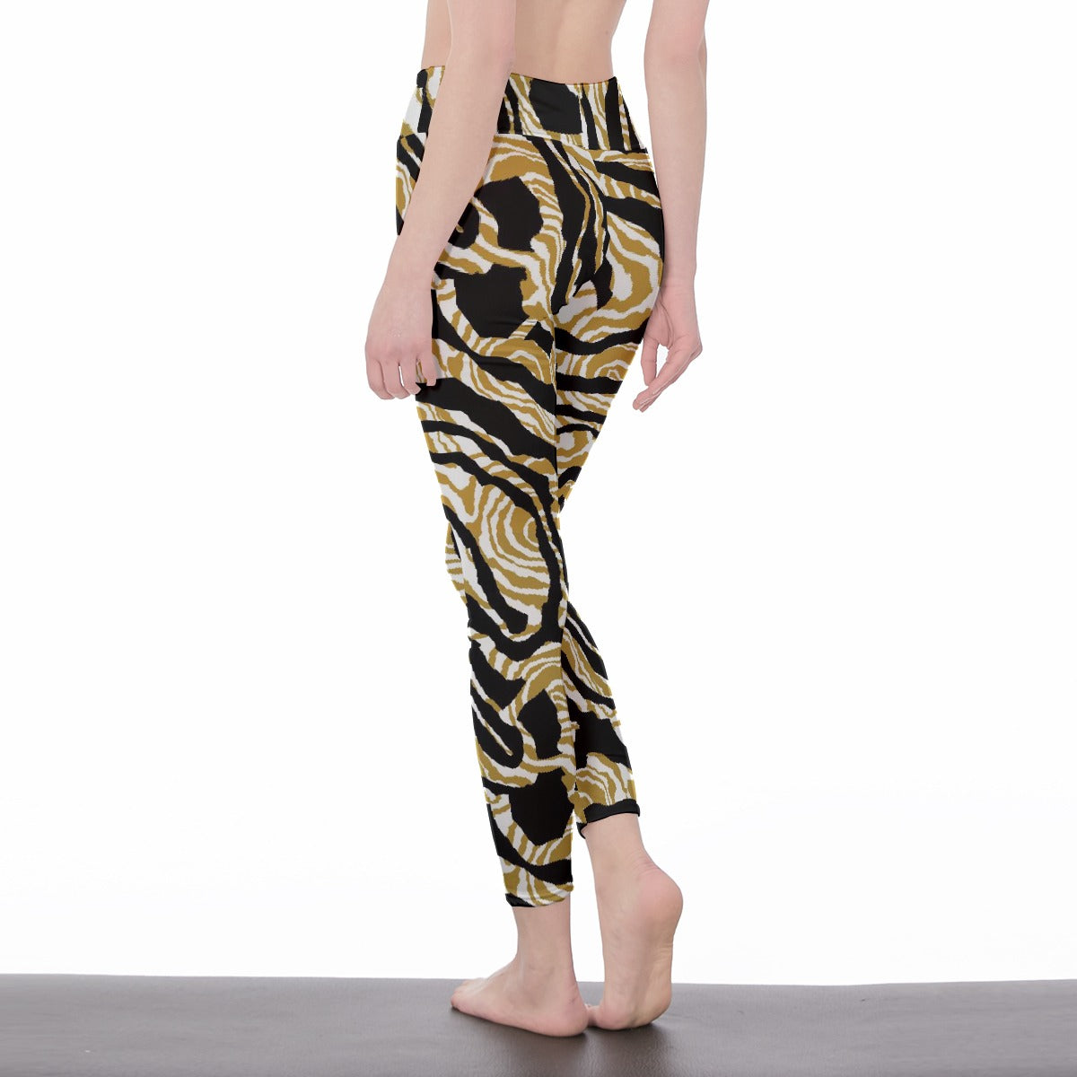 All-Over Print Women's High Waist Leggings | Side Stitch Closure