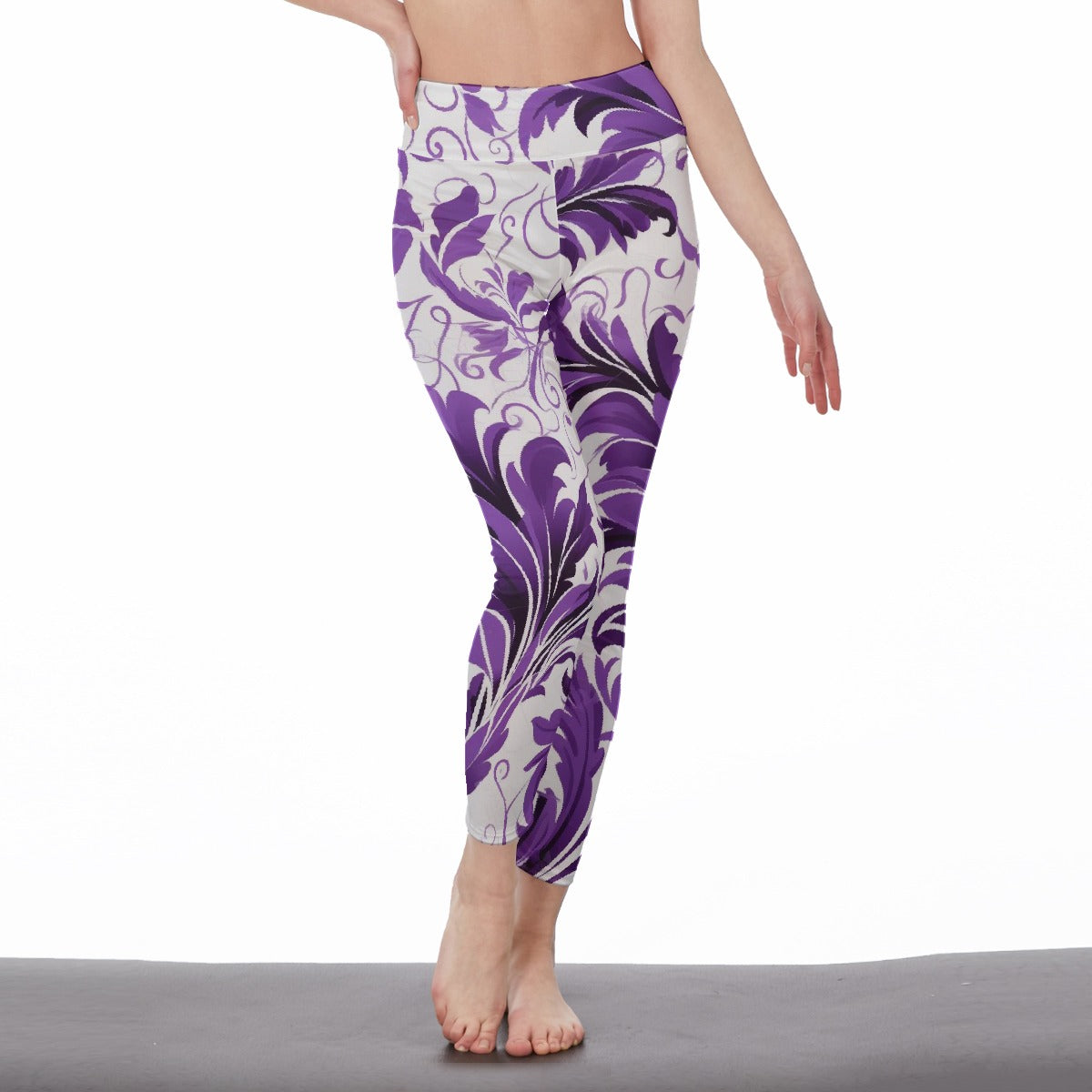 All-Over Print Women's High Waist Leggings | Side Stitch Closure