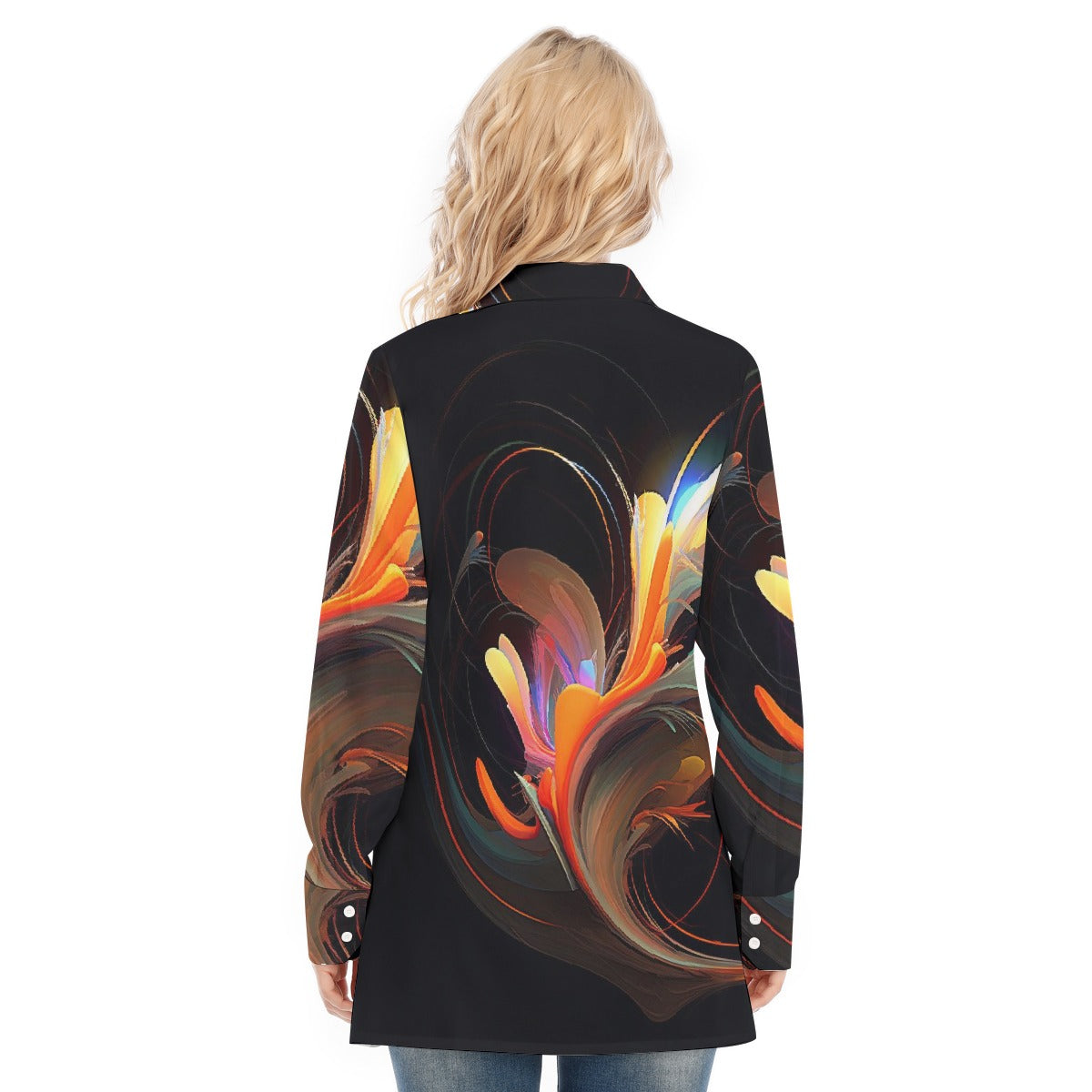 All-Over Print Women's Long Shirt