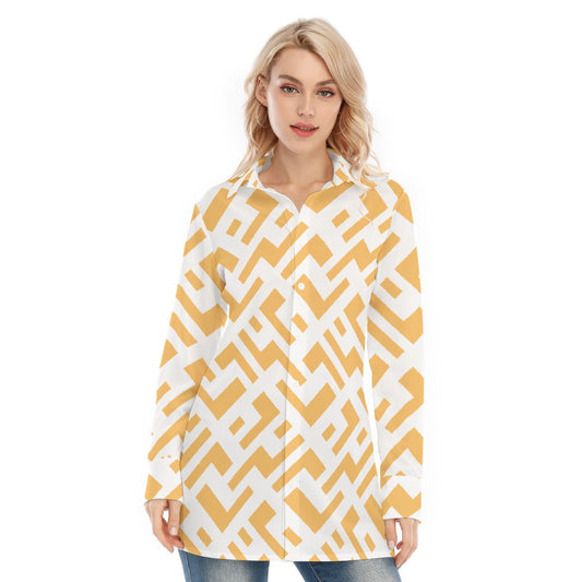 All-Over Print Women's Long Shirt