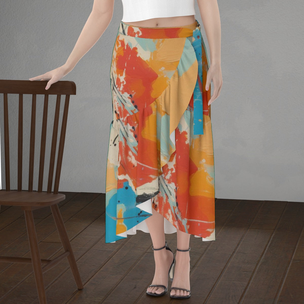 All-Over Print Women's Wrap Skirt