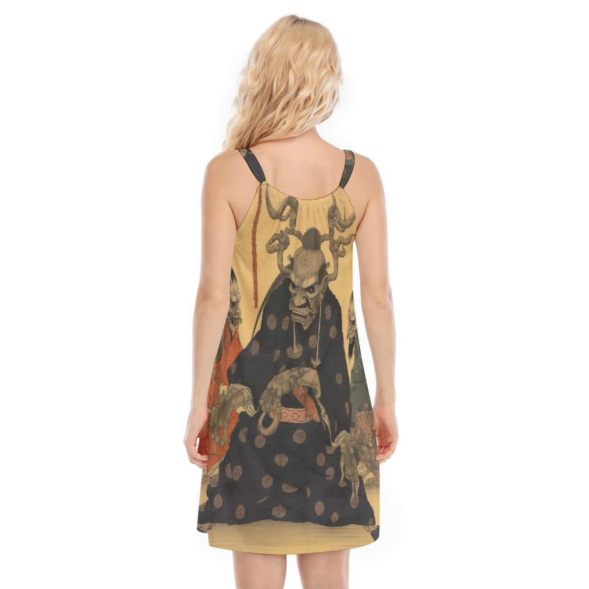 All-Over Print Women's O-neck Cami Dress