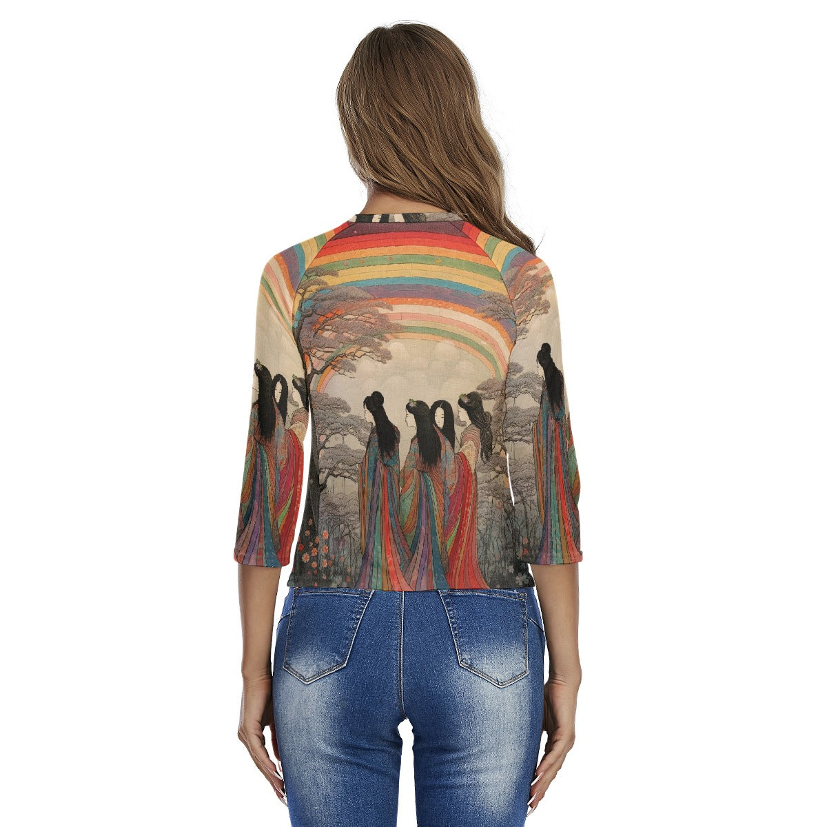 All-Over Print Women's Raglan Sleeves T-shirts