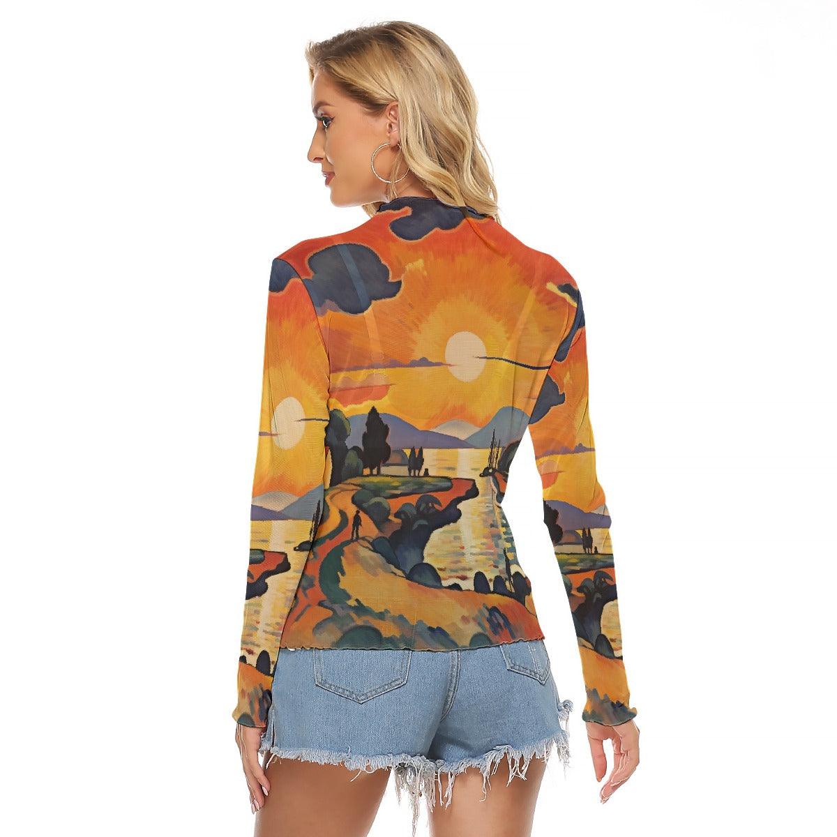 All-Over Print Women's Mesh T-shirt