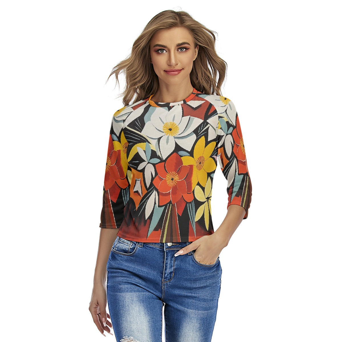 All-Over Print Women's Raglan Sleeves T-shirts