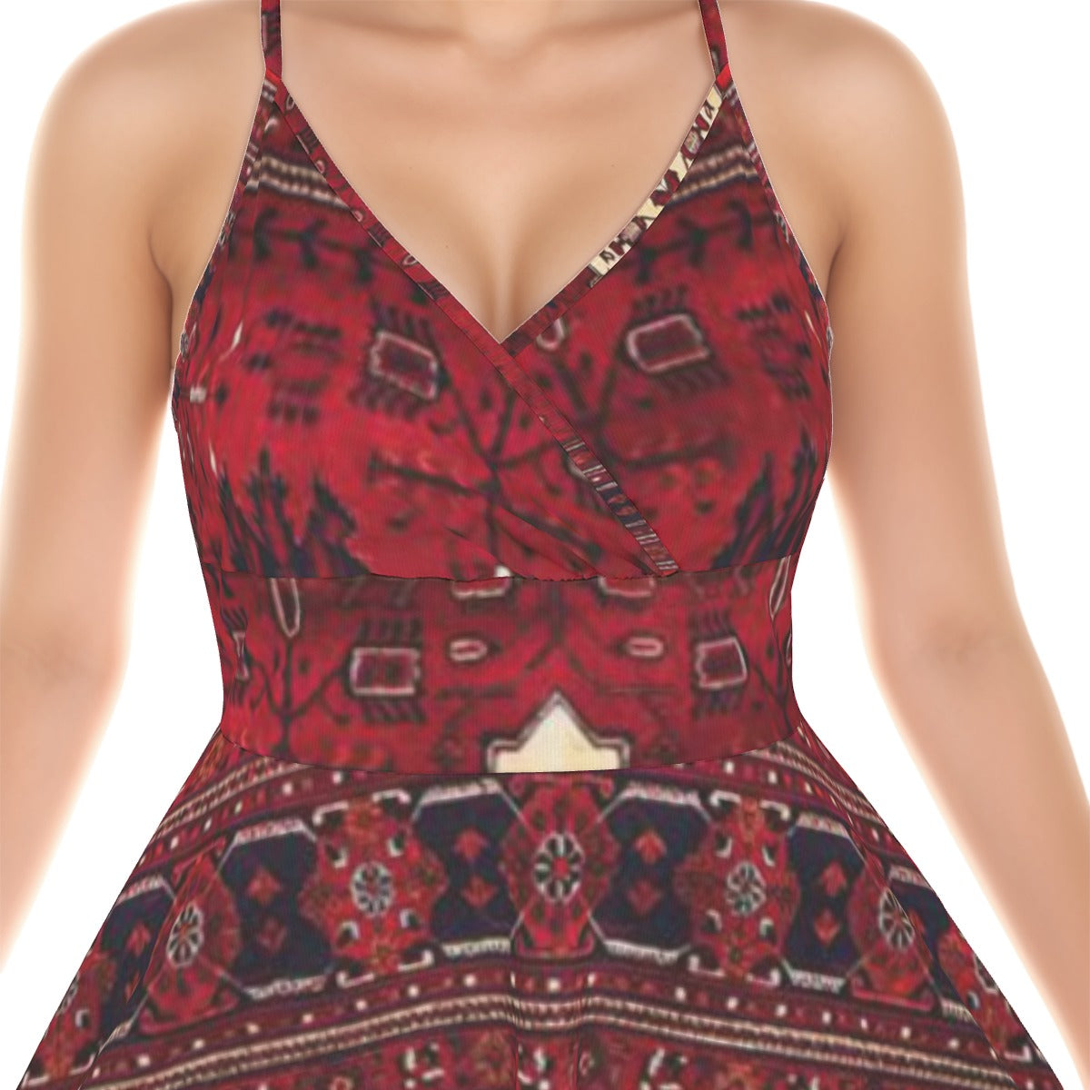 All-Over Print Women‘s Cross Cami Dress