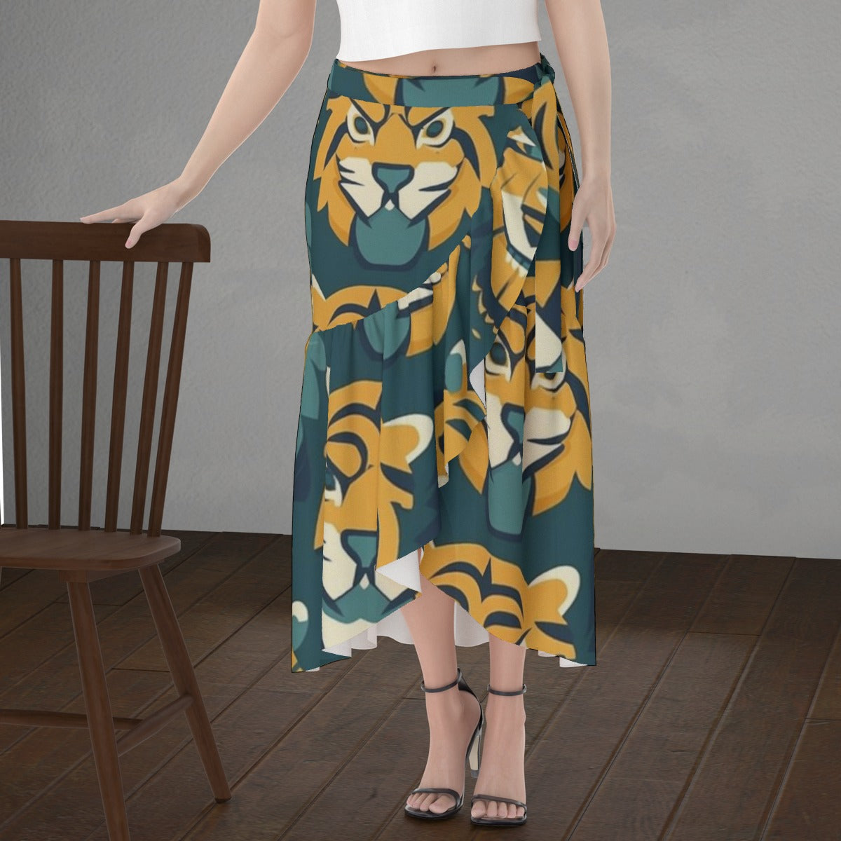 All-Over Print Women's Wrap Skirt