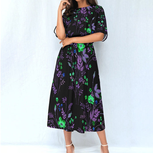 All-Over Print Women's Elastic Waist Dress