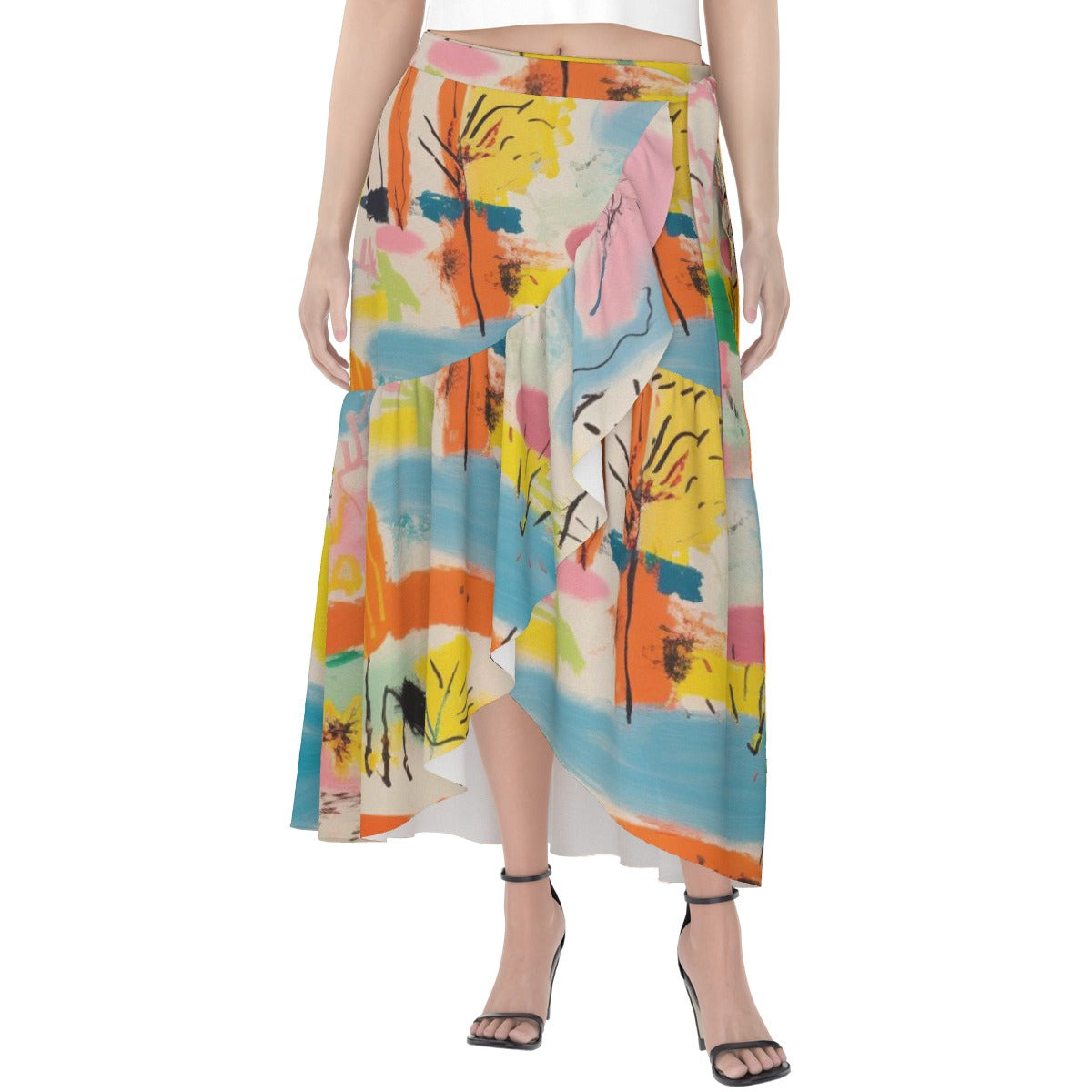 All-Over Print Women's Wrap Skirt