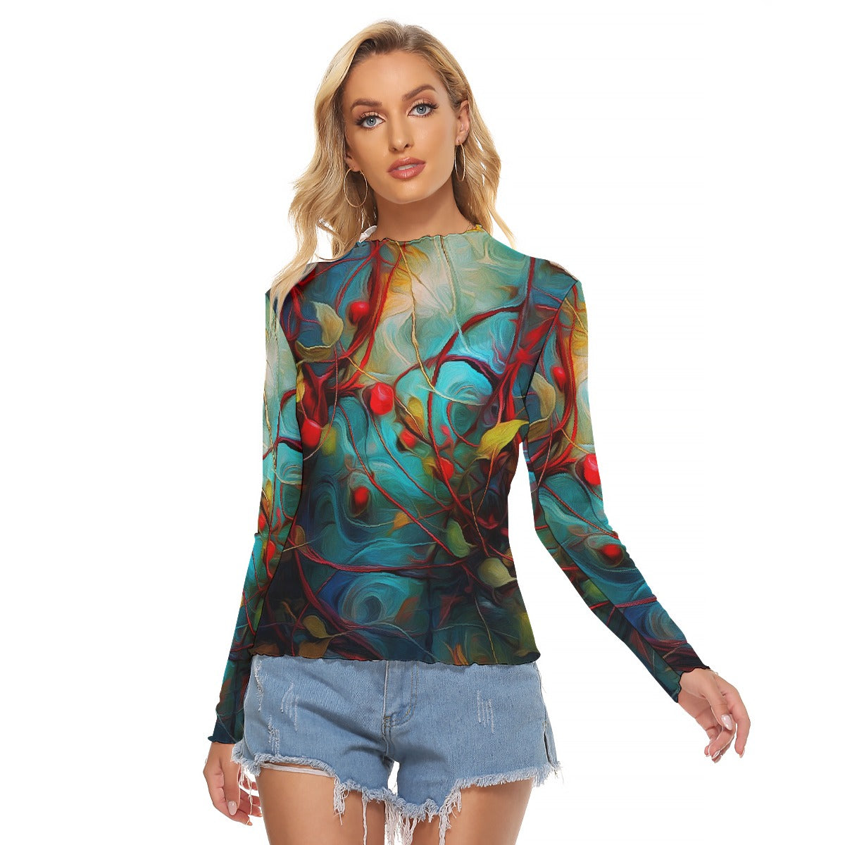 All-Over Print Women's Mesh T-shirt