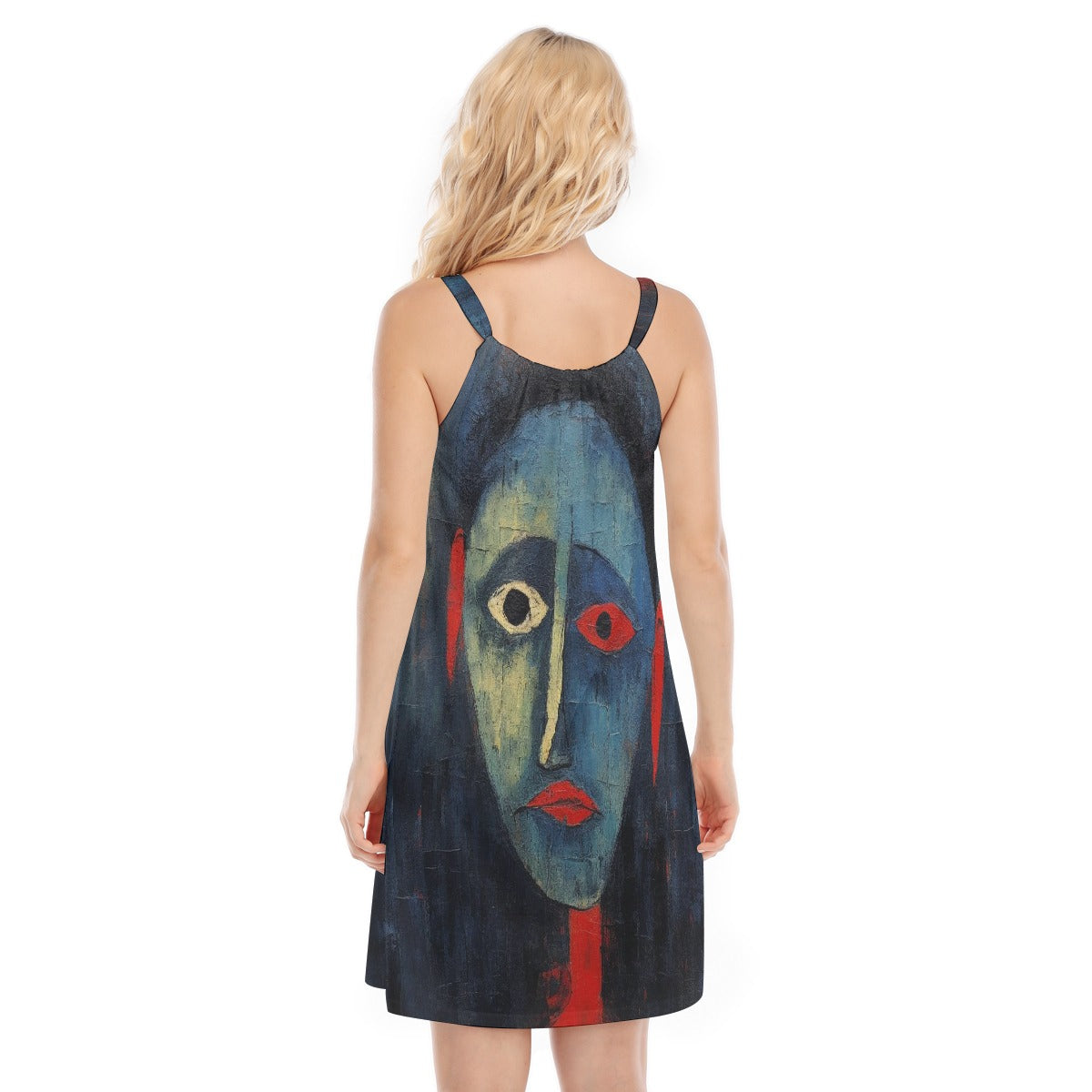 All-Over Print Women's O-neck Cami Dress