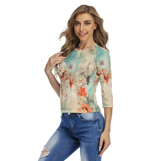 All-Over Print Women's Raglan Sleeves T-shirts