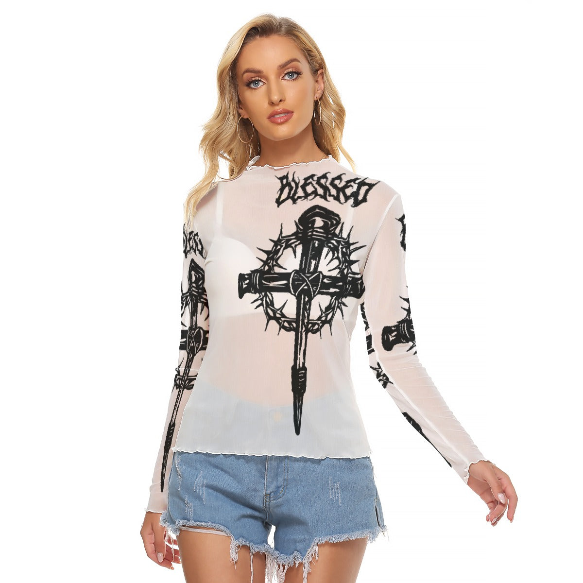 All-Over Print Women's Mesh T-shirt