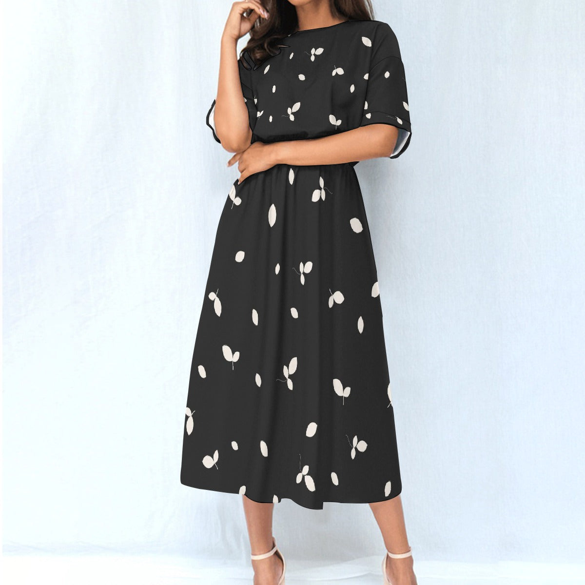 All-Over Print Women's Elastic Waist Dress