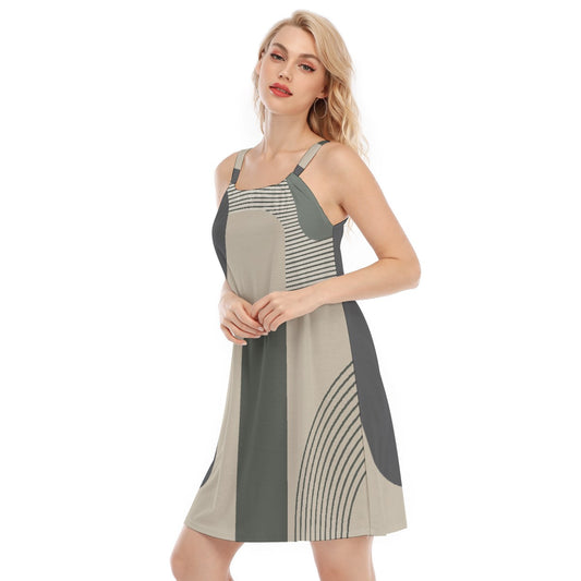 All-Over Print Women's O-neck Cami Dress