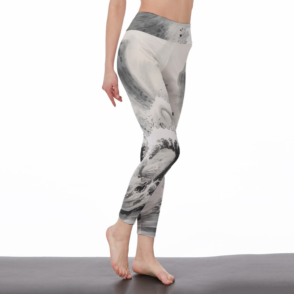 All-Over Print Women's High Waist Leggings | Side Stitch Closure