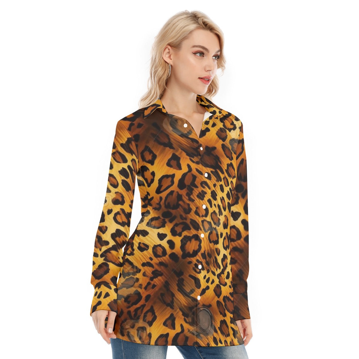 All-Over Print Women's Long Shirt