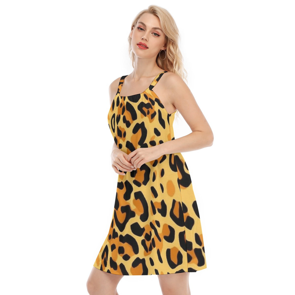 All-Over Print Women's O-neck Cami Dress