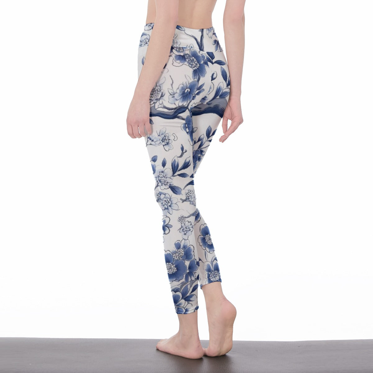 All-Over Print Women's High Waist Leggings | Side Stitch Closure