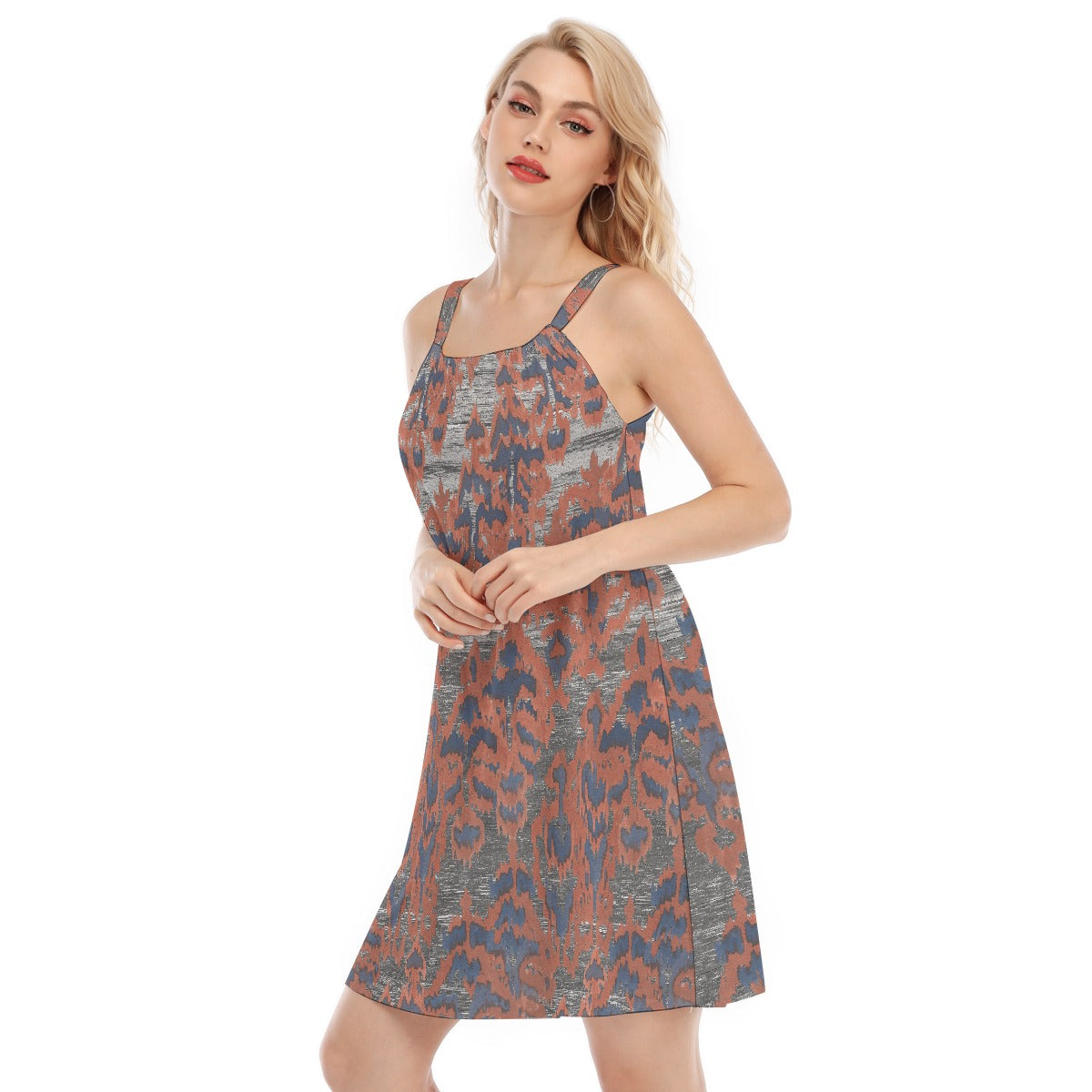 All-Over Print Women's O-neck Cami Dress