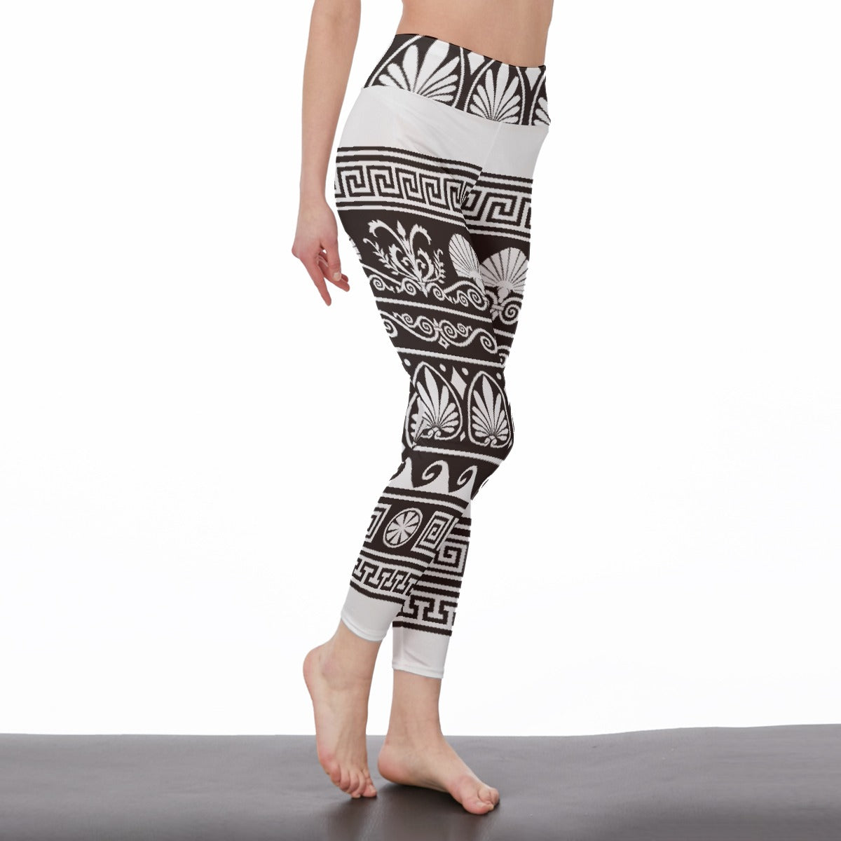 All-Over Print Women's High Waist Leggings | Side Stitch Closure