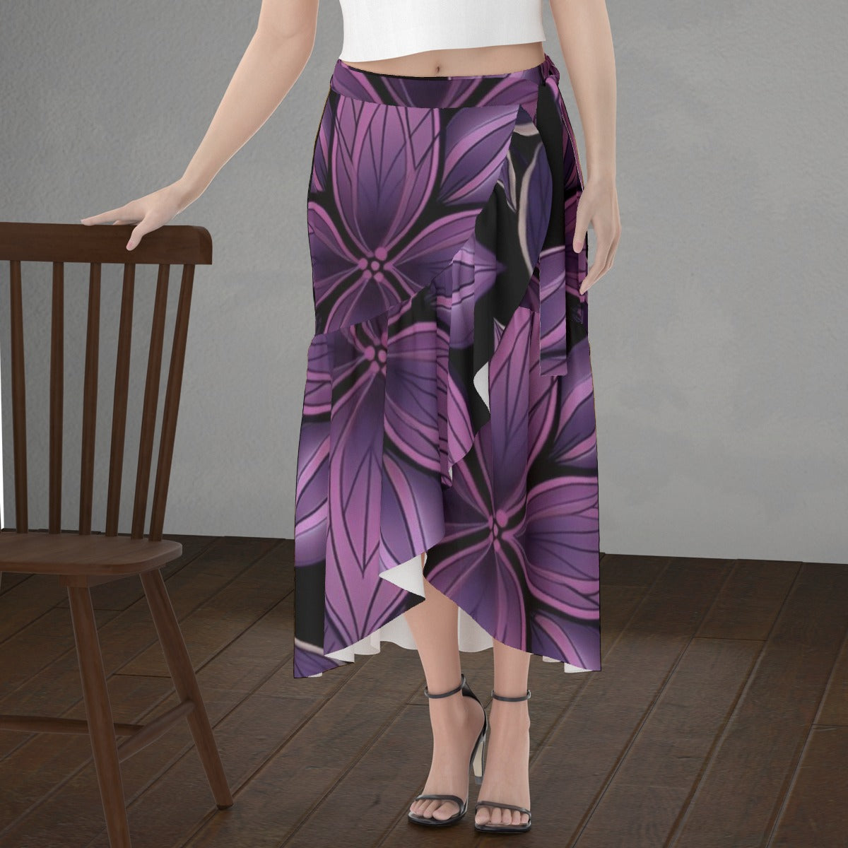 All-Over Print Women's Wrap Skirt