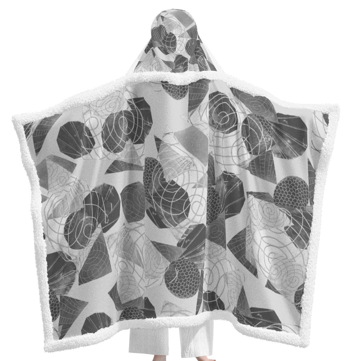 All-Over Print Unisex Wearable Hooded Blanket