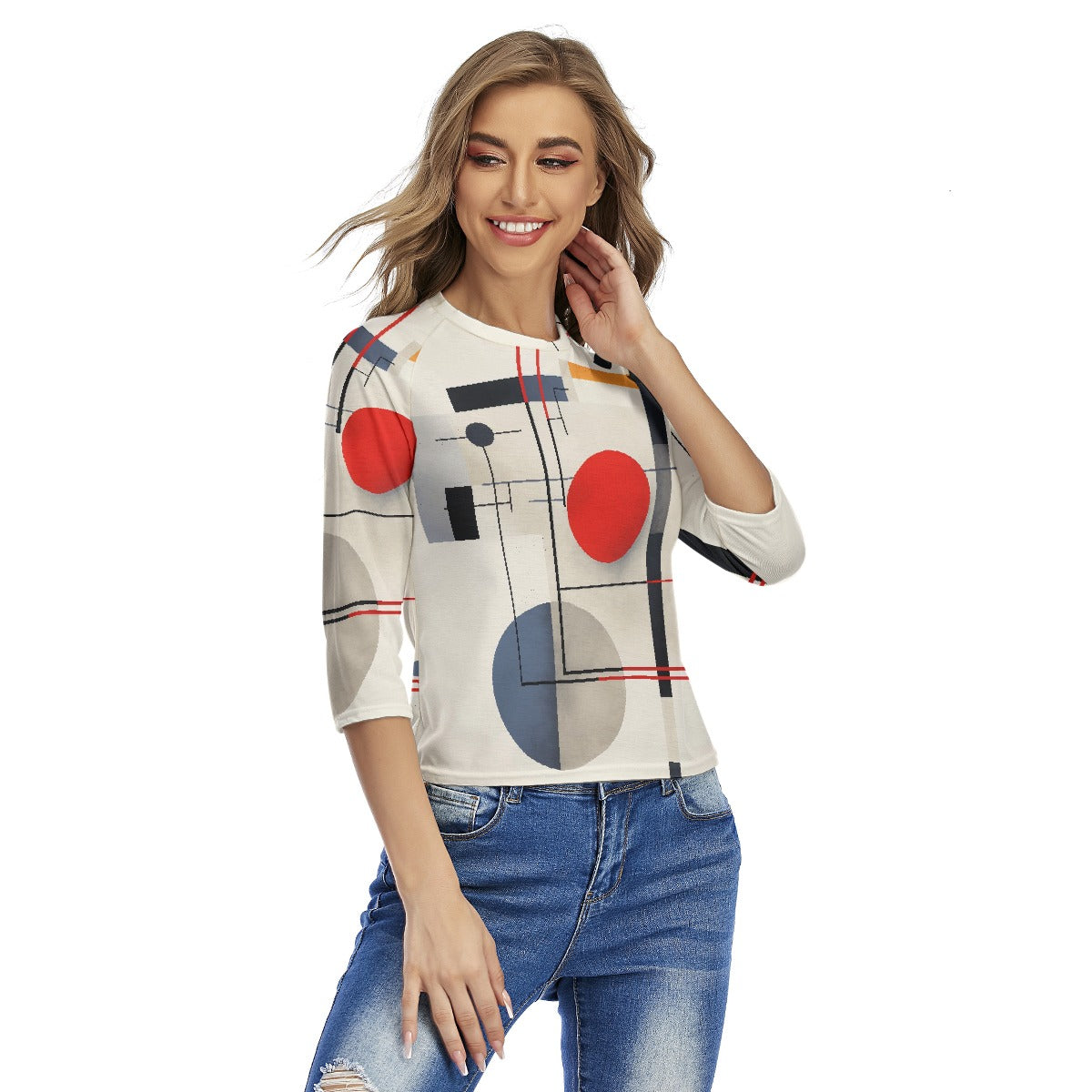 All-Over Print Women's Raglan Sleeves T-shirts