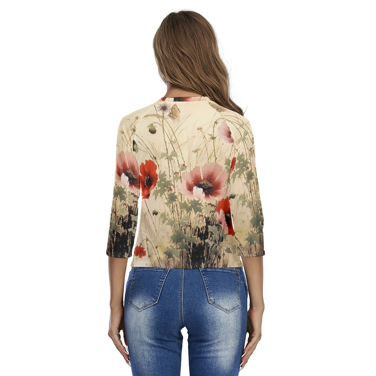 All-Over Print Women's Raglan Sleeves T-shirts