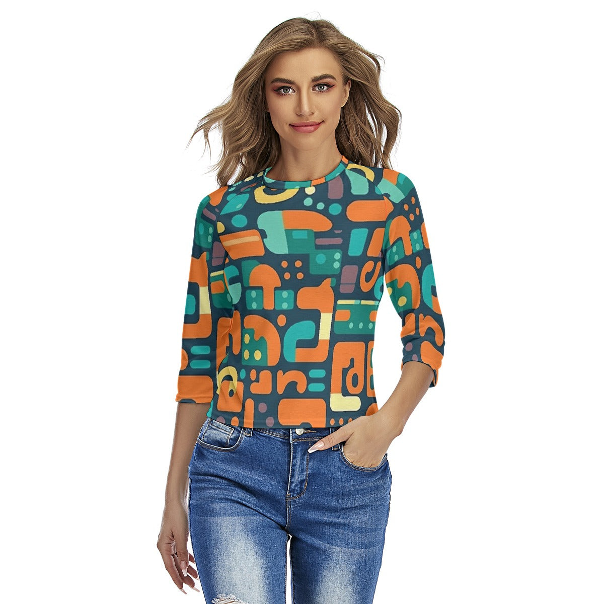 All-Over Print Women's Raglan Sleeves T-shirts