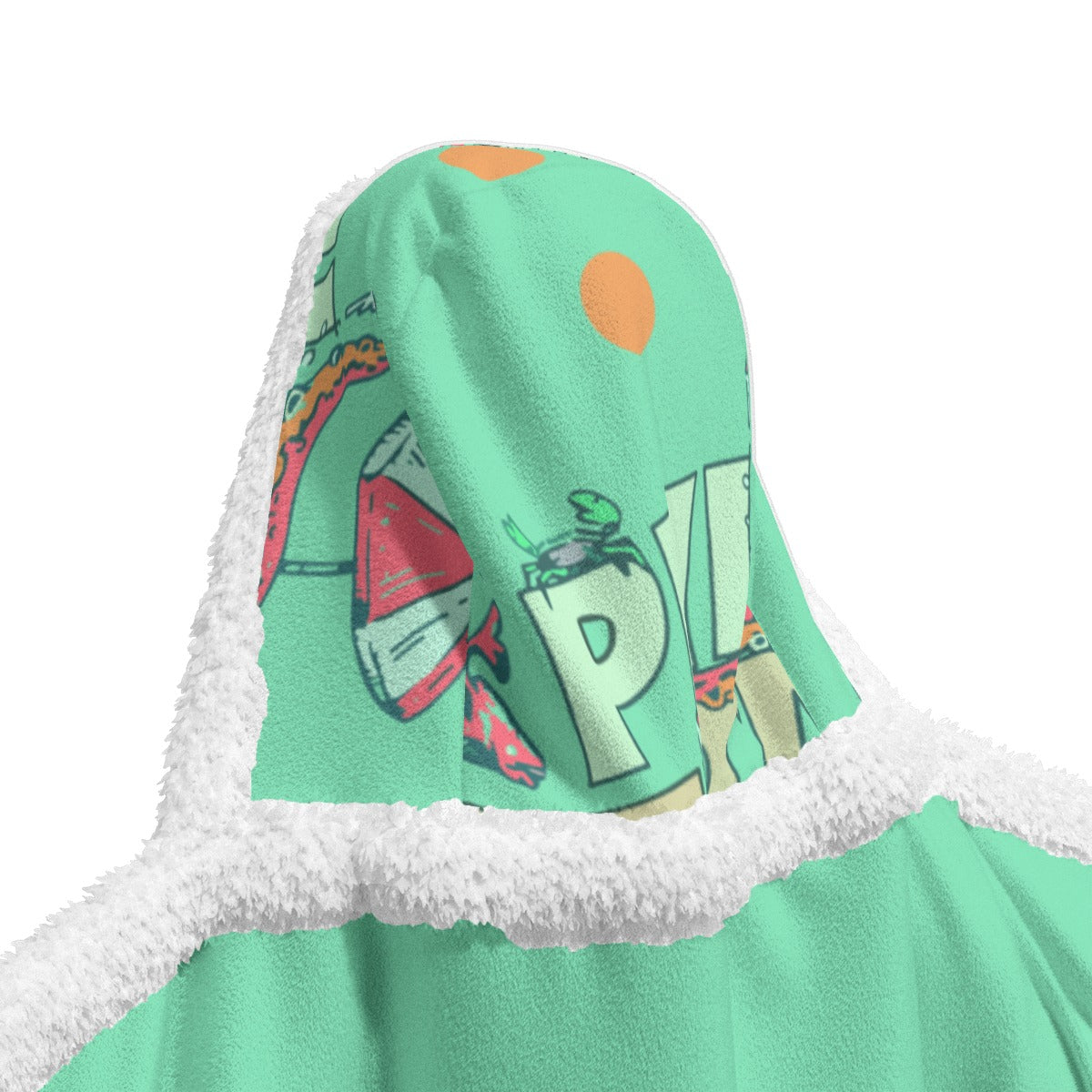 All-Over Print Unisex Wearable Hooded Blanket