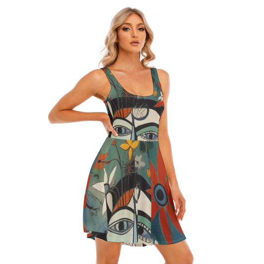 All-Over Print Women's Tank Vest Dress