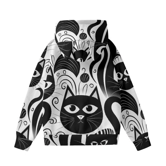 All-Over Print Women’s Hoodie With Decorative Ears