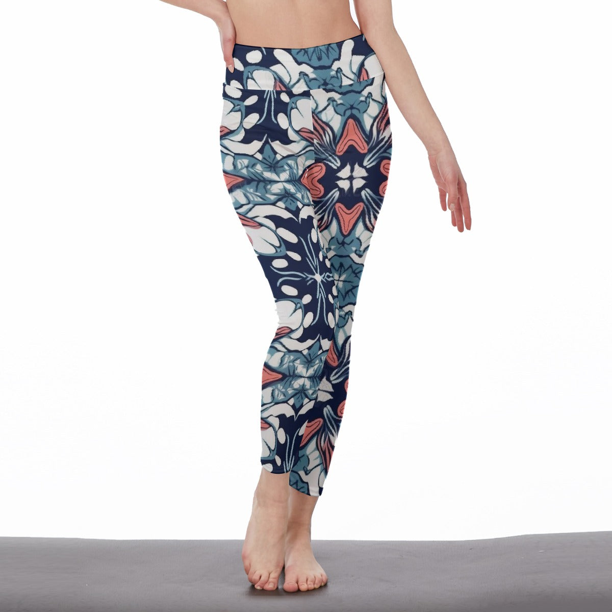 All-Over Print Women's High Waist Leggings | Side Stitch Closure