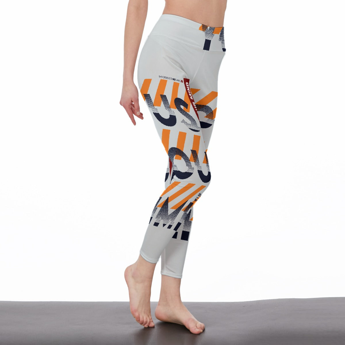 All-Over Print Women's High Waist Leggings | Side Stitch Closure