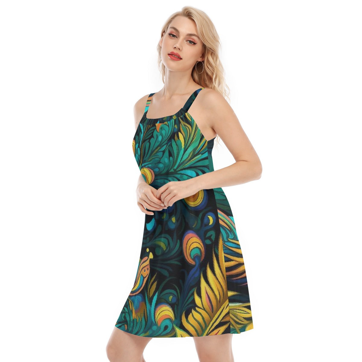 All-Over Print Women's Sleeveless Cami Dress