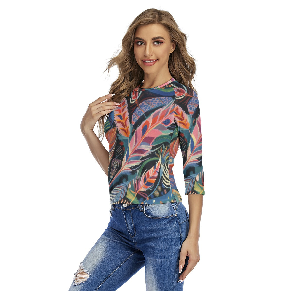 All-Over Print Women's Raglan Sleeves T-shirts