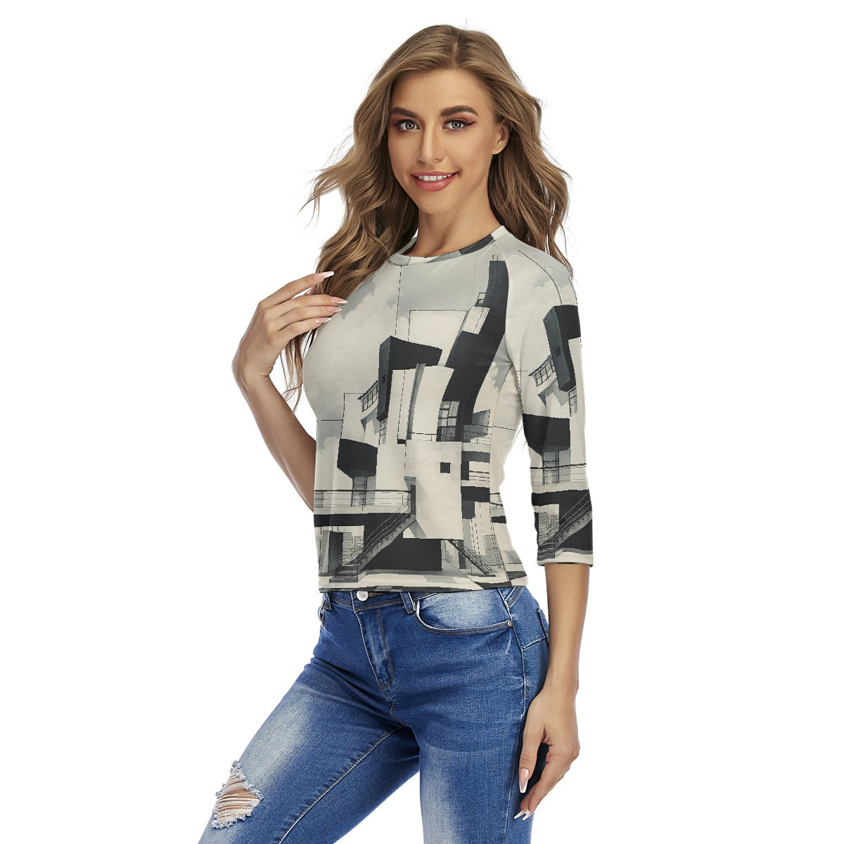 All-Over Print Women's Raglan Sleeves T-shirts