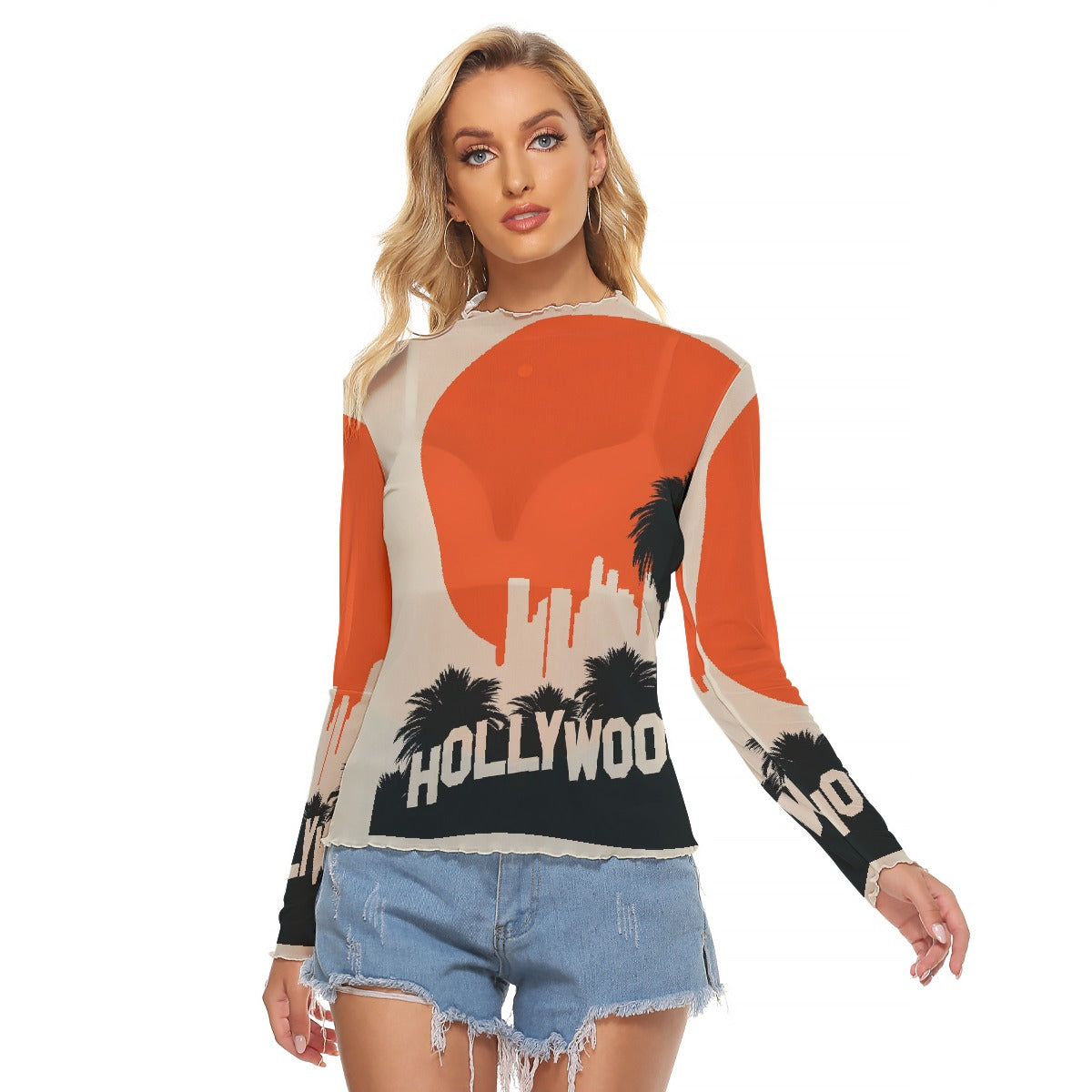 All-Over Print Women's Mesh T-shirt