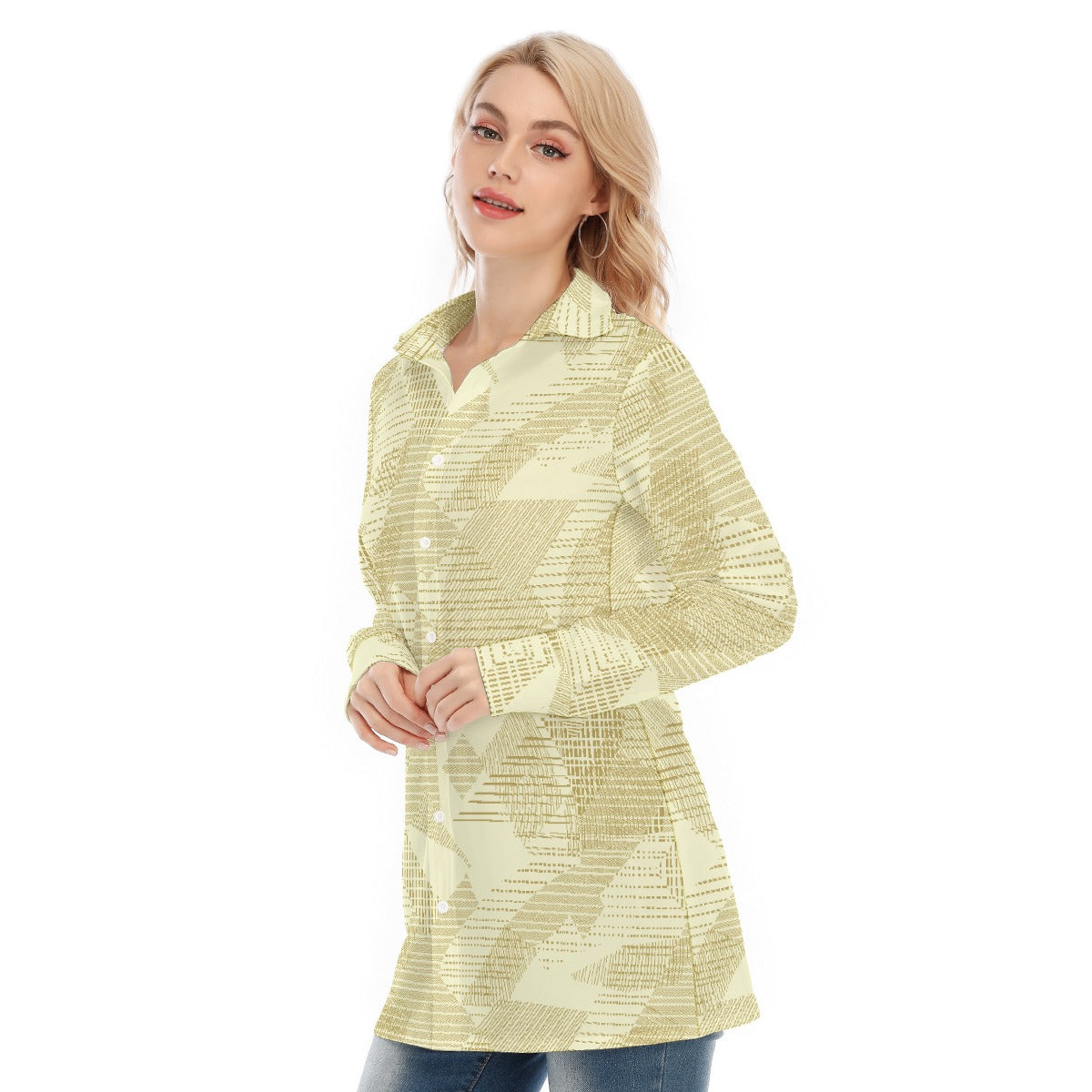 All-Over Print Women's Long Shirt