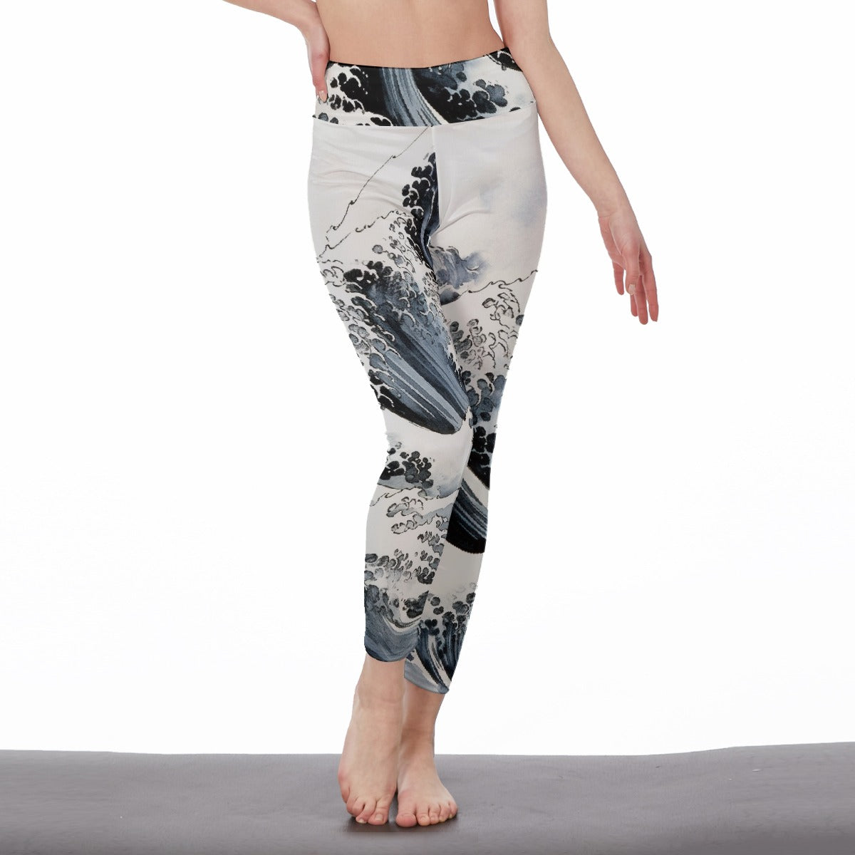 All-Over Print Women's High Waist Leggings | Side Stitch Closure