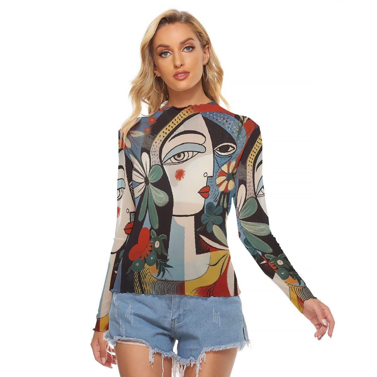 All-Over Print Women's Mesh T-shirt