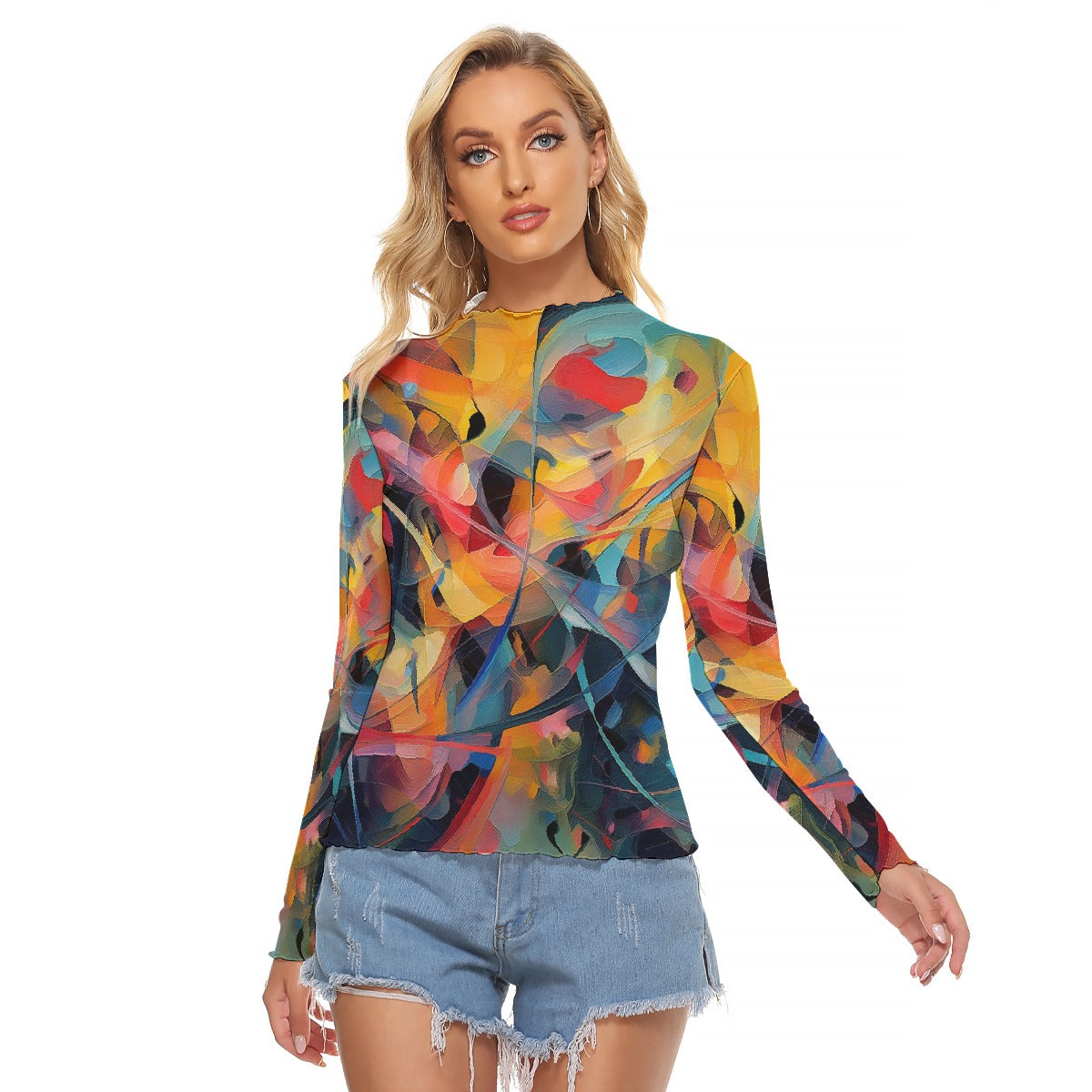 All-Over Print Women's Mesh T-shirt