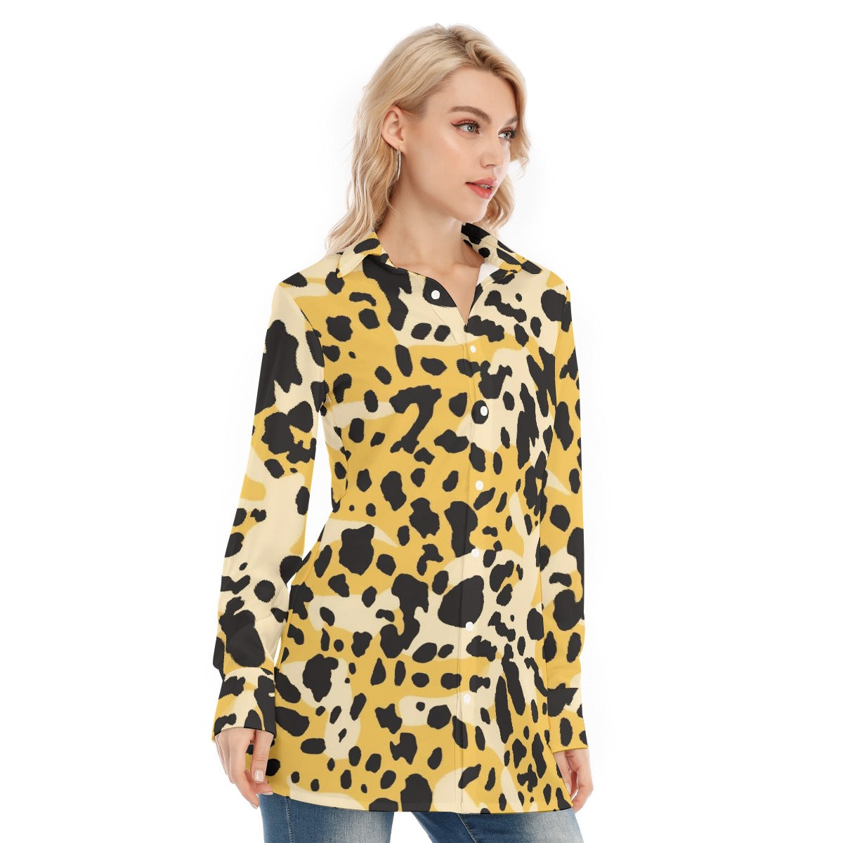 All-Over Print Women's Long Shirt