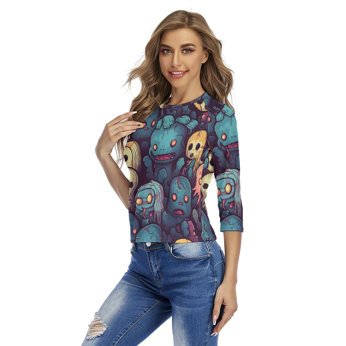 All-Over Print Women's Raglan Sleeves T-shirts