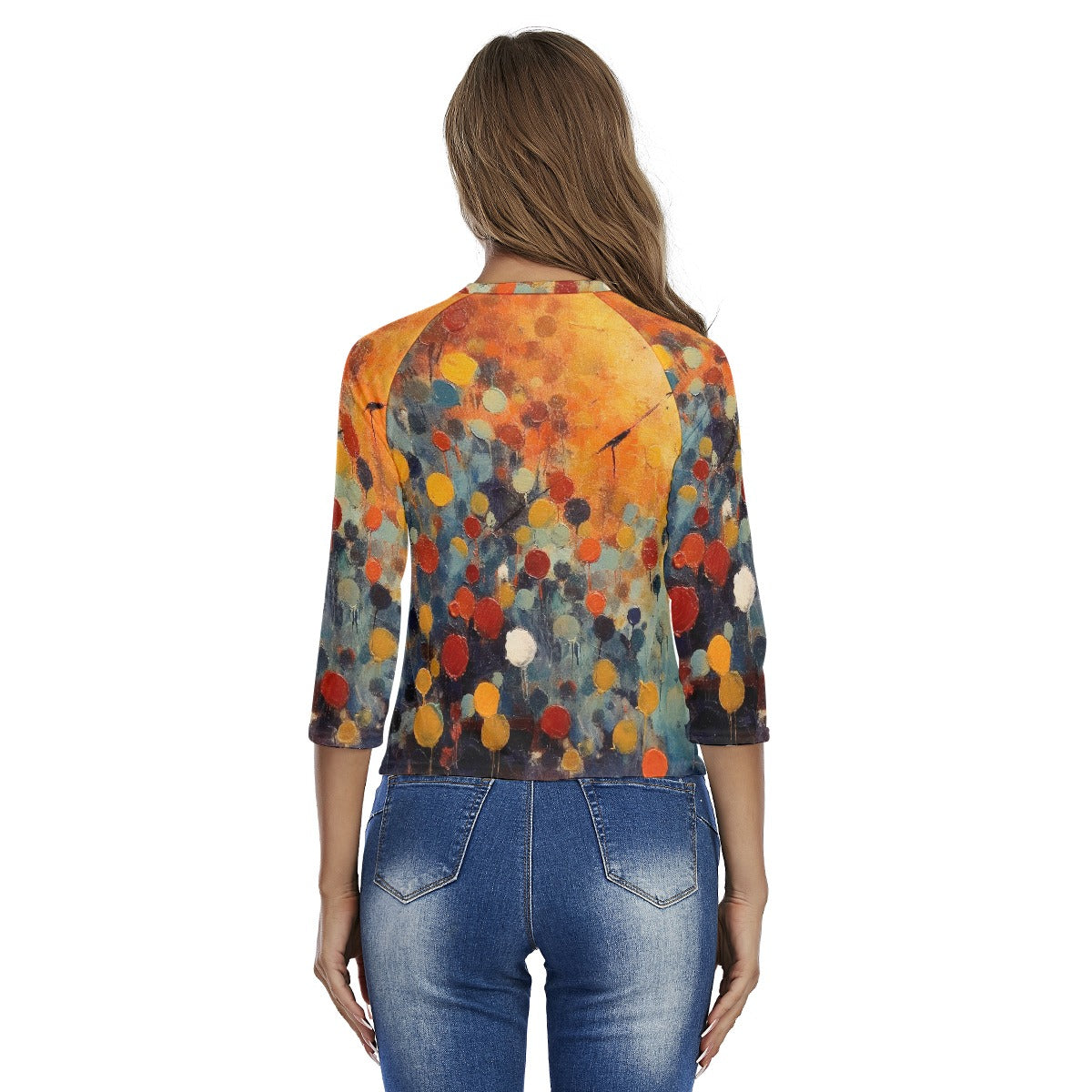 All-Over Print Women's Raglan Sleeves T-shirts