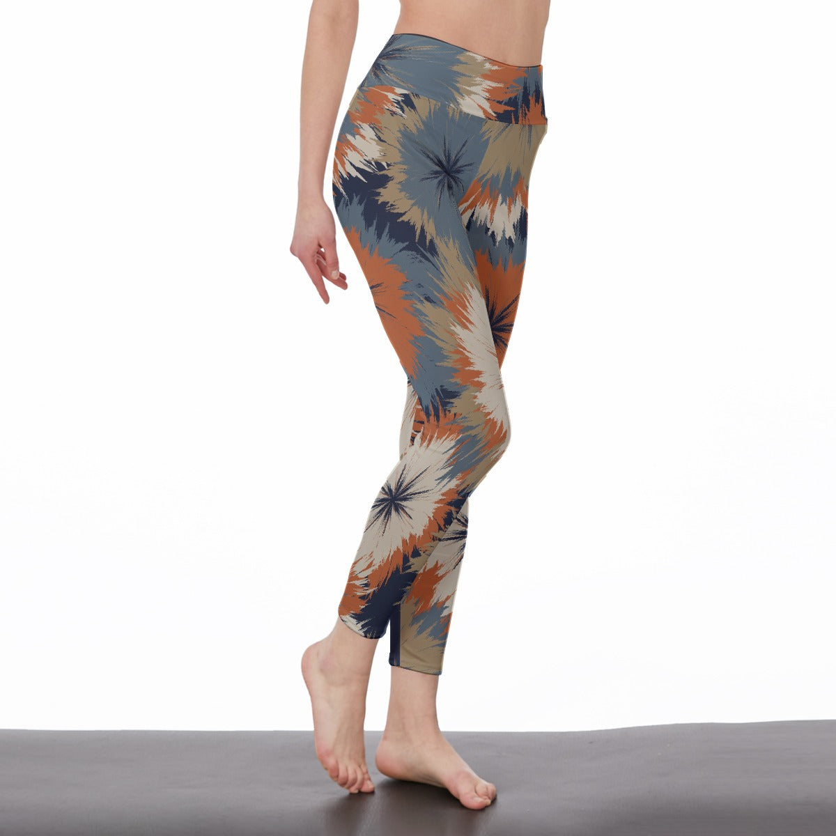 All-Over Print Women's High Waist Leggings | Side Stitch Closure