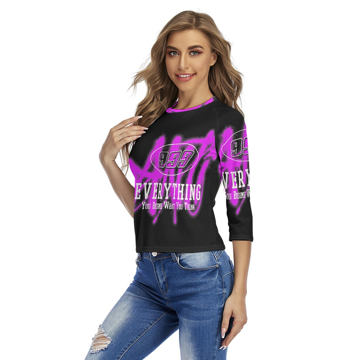 All-Over Print Women's Raglan Sleeves T-shirts