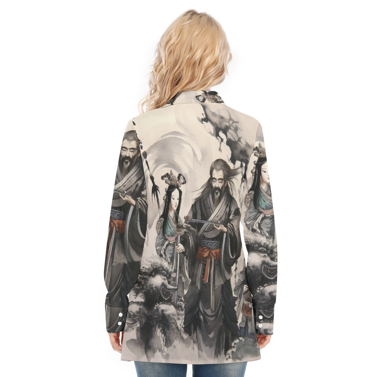 All-Over Print Women's Long Shirt